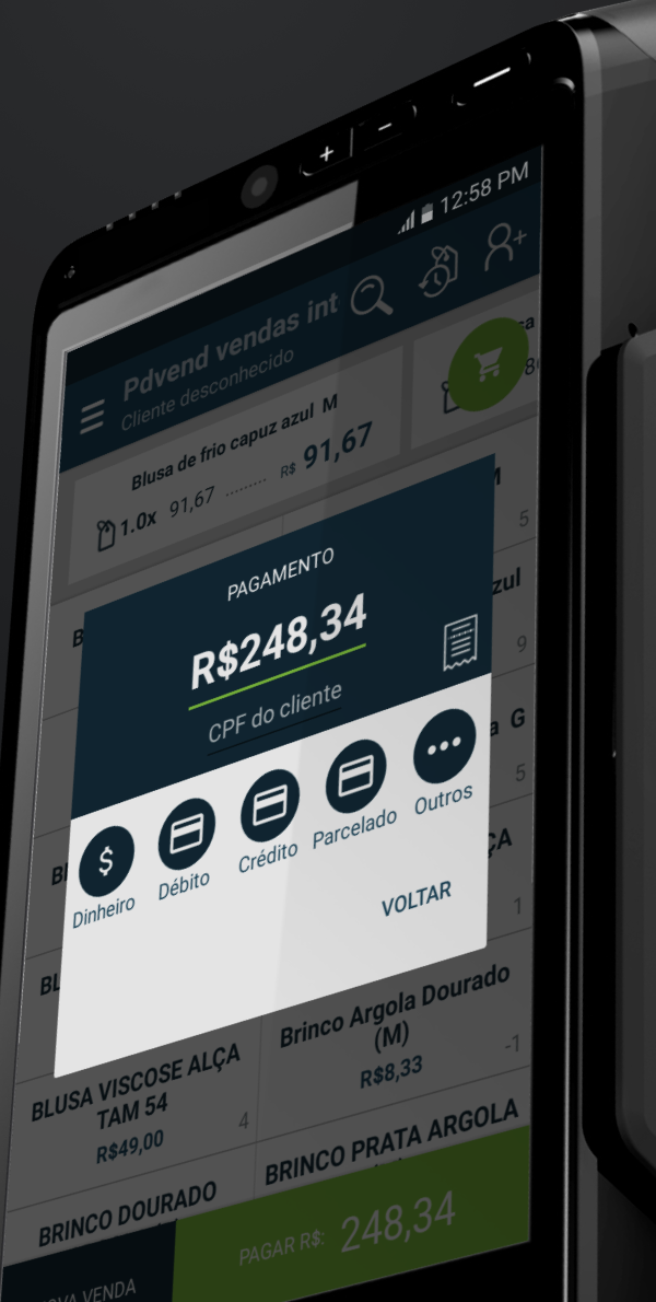 PDVend Pay smart terminal.